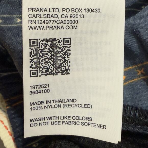 PrAna Men’s Indio Heritage Nylon Shorts Medium Stormy Night Stripe Relaxed Fit - Picture 10 of 13